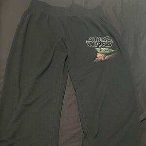 Star Wars Kids Black Joggers with Green Graphic